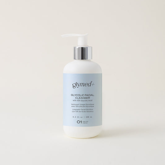 GlyMed Plus Glycolic Facial Cleanser with 10 percent Glycolic Acid, 8 oz pump bottle